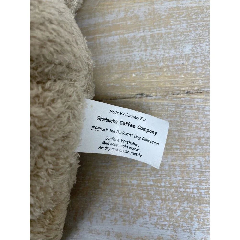 Vintage 2003 Starbucks Barkista Soft Plush Dog 1st Edition 2003 w/Tags 8